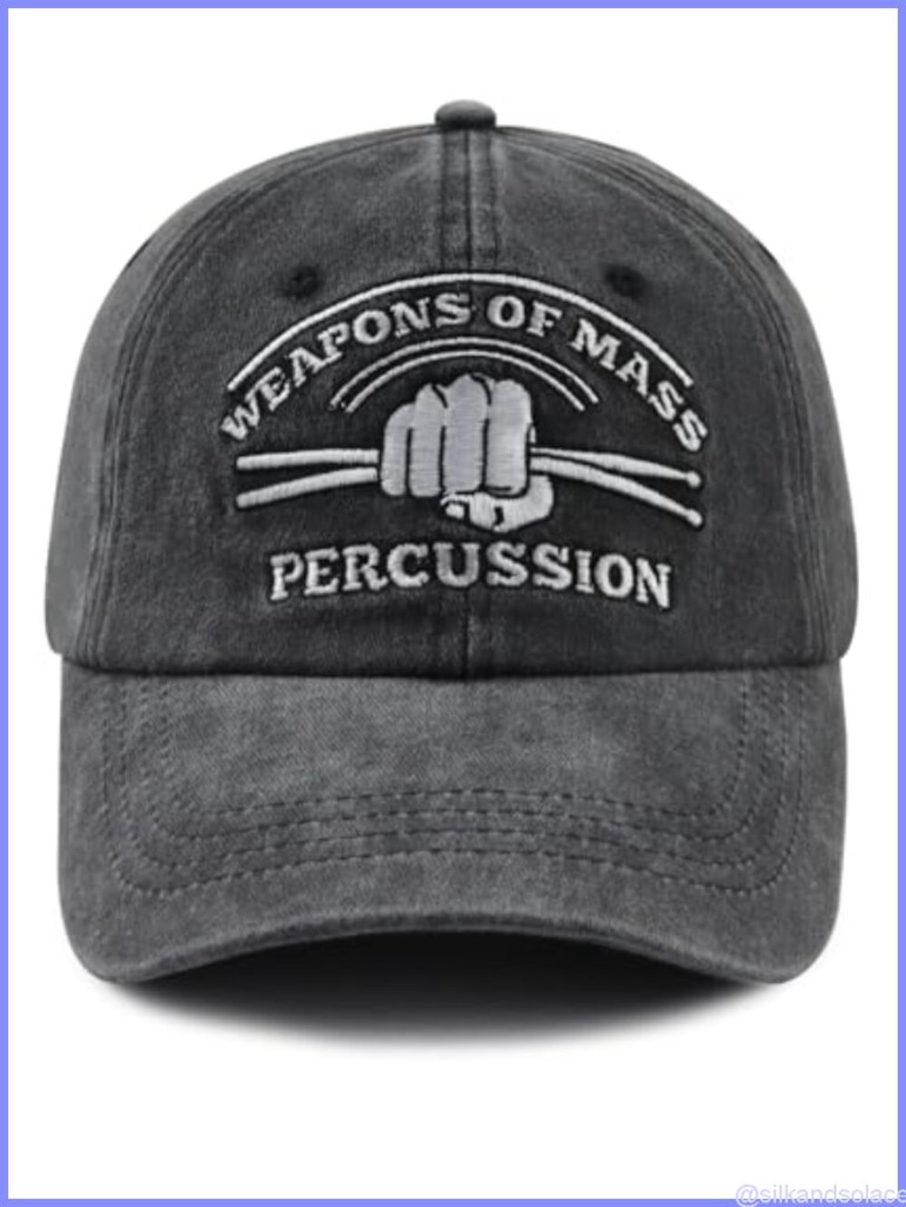 Funny Drummer Gifts Cotton Embroidered Baseball Cap Music Lover Hat